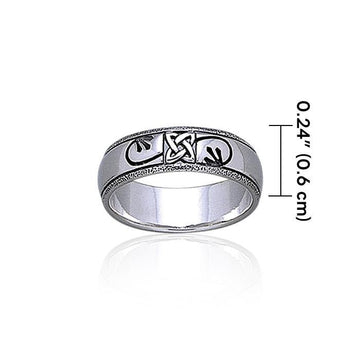 Celtic Knotwork Sterling Silver Ring TR1904 - Jewelry